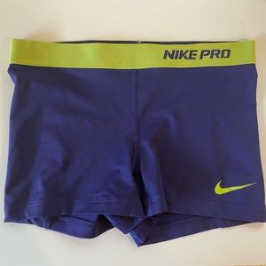 Nike Pro Run spandex shorts